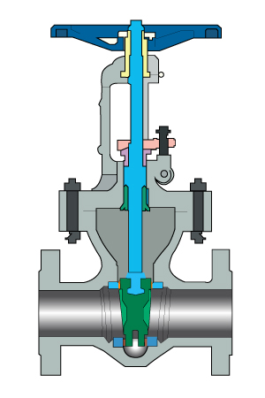 Valvula cuña flexible